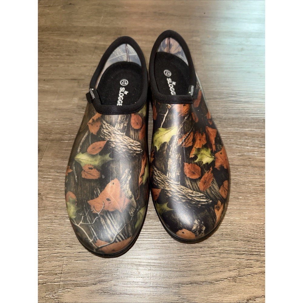 Sloggers Shoes Men Sz 11 Rain Garden Leaf Camo Excellent Condition